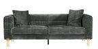 Sofá LARIOS, 3 plazas, tejido corduroy gris