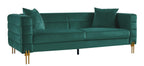 Sofá LARIOS, 3 plazas, tejido velvet verde oscuro 42
