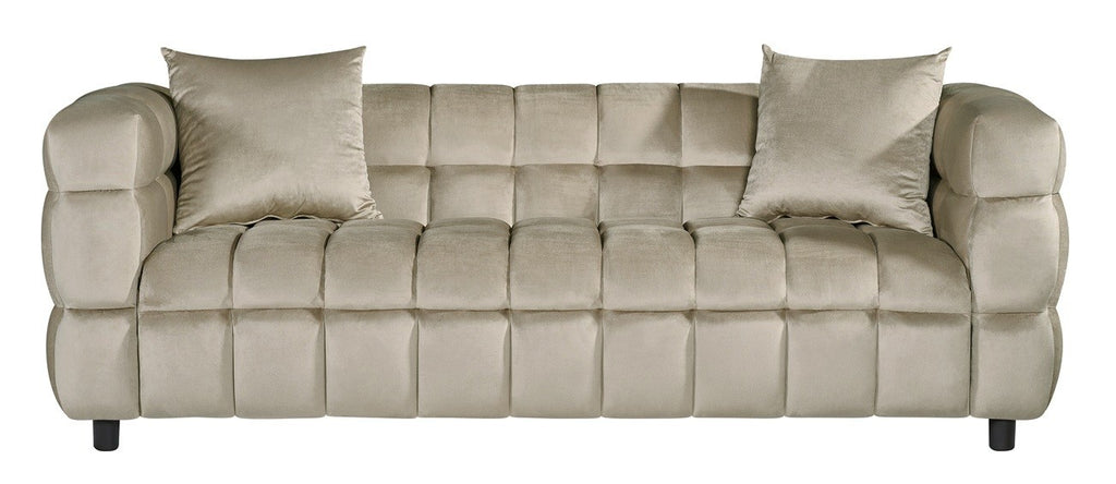 Sofá LORING, 3 plazas, tejido velvet gris claro 25
