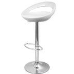 Taburete FLIT ( M ), cromado, abs blanco