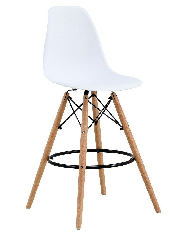 Taburete STAR (SU), madera, carcasa blanca