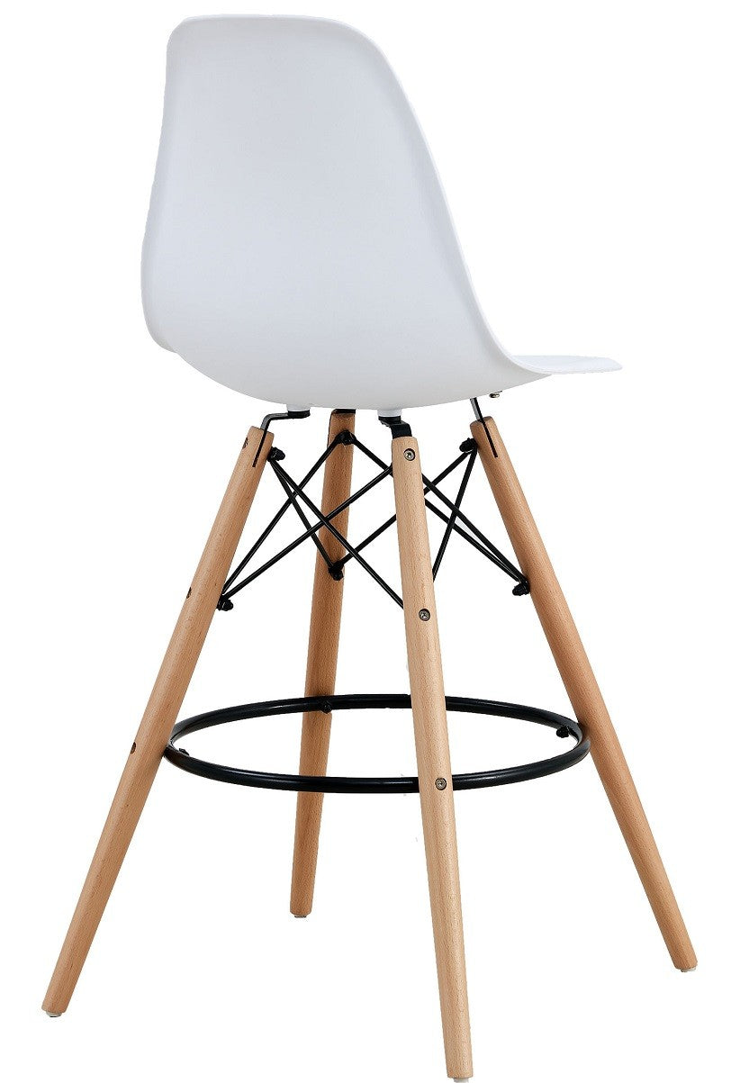 Taburete STAR (SU), madera, carcasa blanca