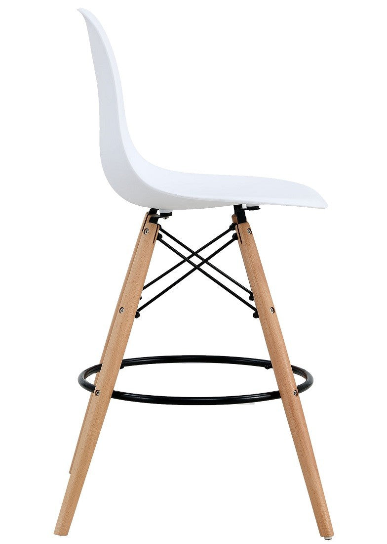 Taburete STAR (SU), madera, carcasa blanca