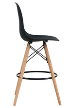 Taburete STAR (SU), madera, carcasa negra