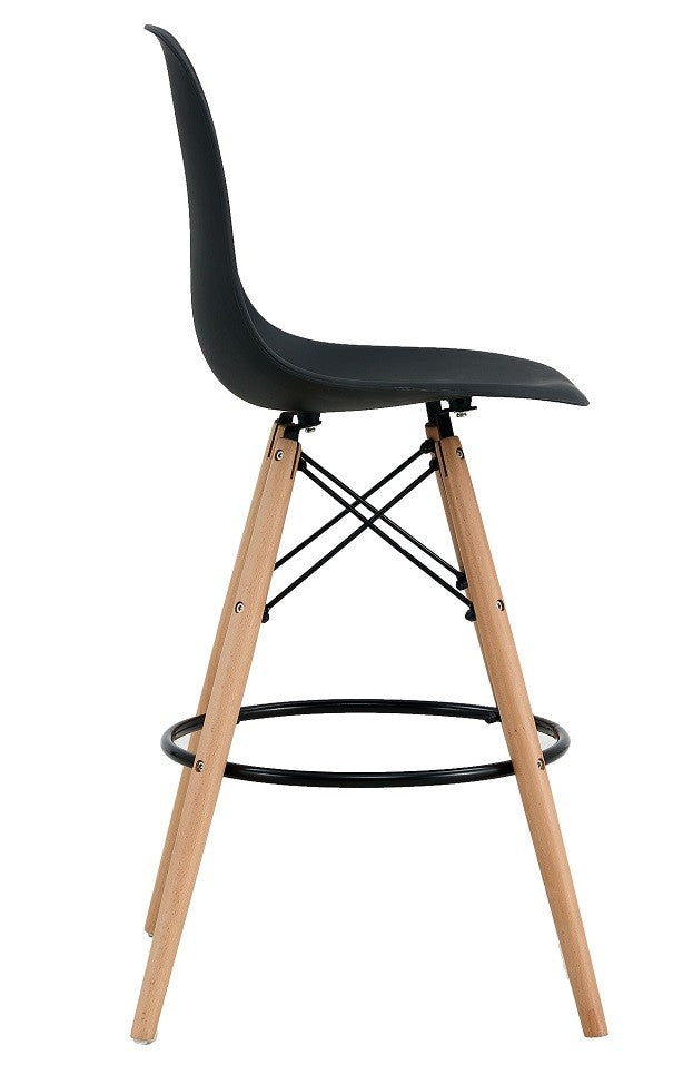 Taburete STAR (SU), madera, carcasa negra