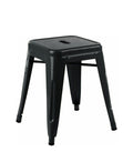 Taburete TOL EK LIMITED 46, bajo, acero, negro