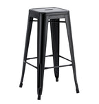 Taburete TOL EK LIMITED, acero, negro
